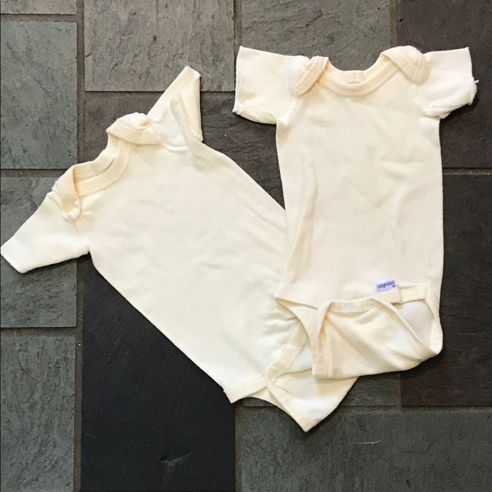 Newborn Pale Yellow Onsies